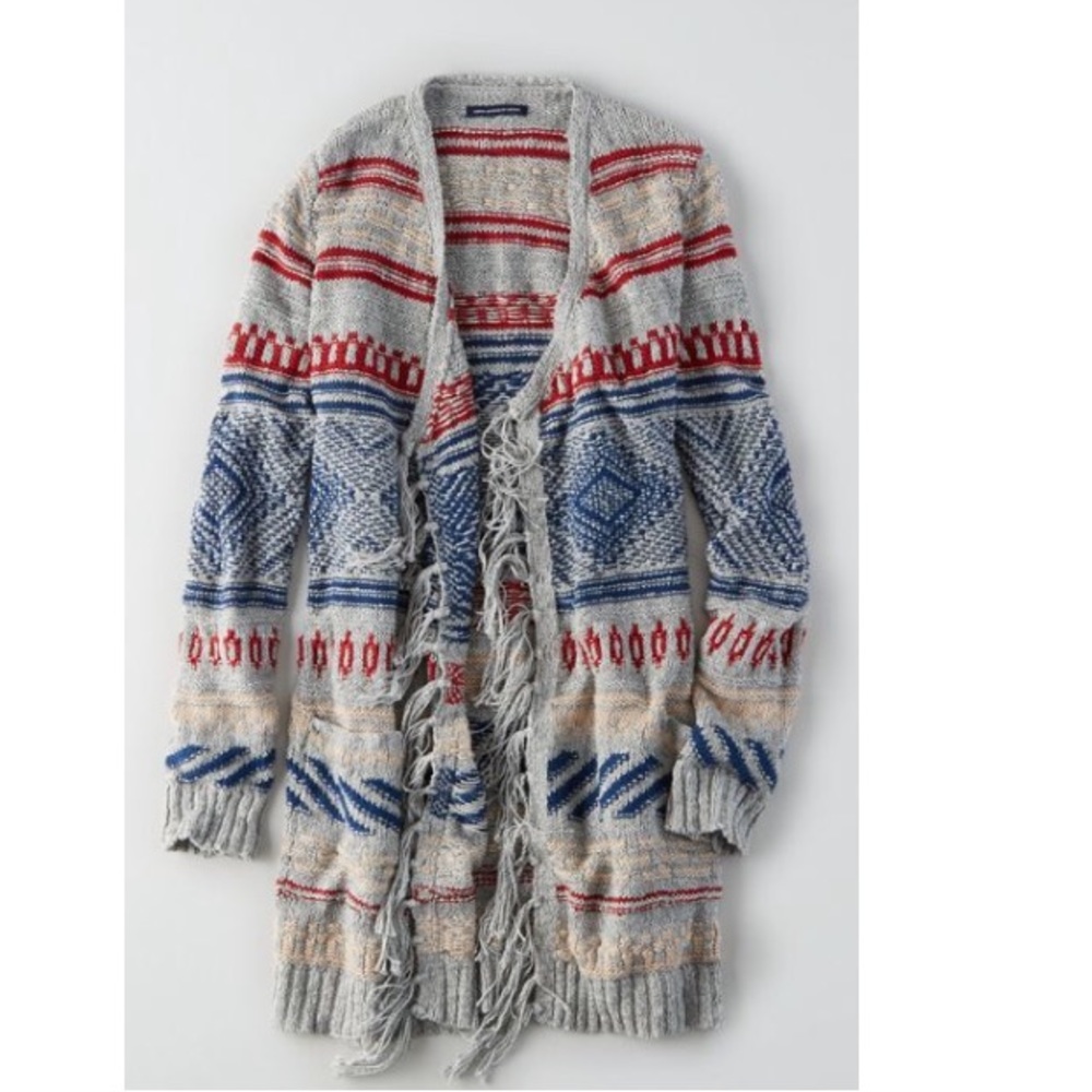 American Eagle Fringe Cardigan X-Small